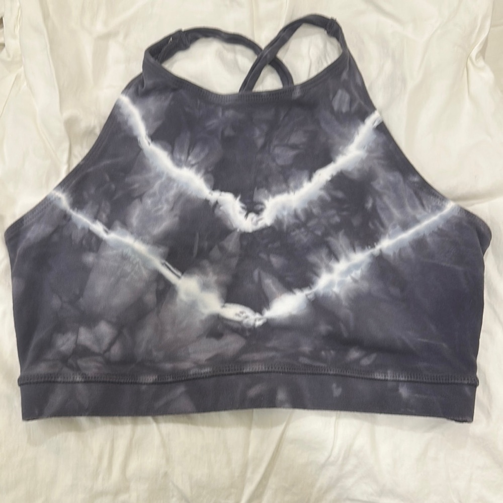 Electric & Rose Gray and White Sports Bra Intimates